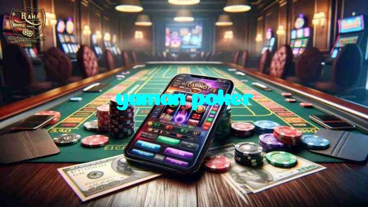 yaman poker casino presented on mobile device in Pakistan with slots and live games